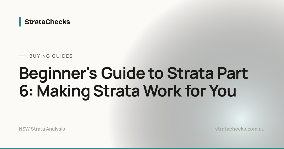 Beginner's Guide to Strata Part 6: Making Strata Work for You ...