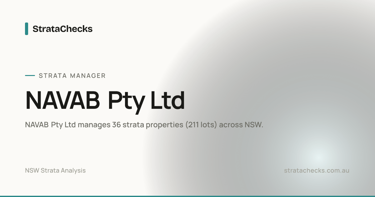 NAVAB Pty Ltd - NSW Strata Manager