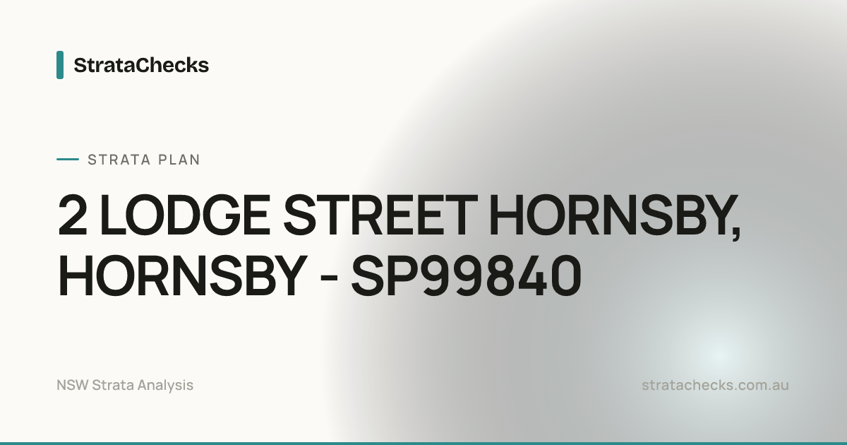 2 LODGE STREET HORNSBY, HORNSBY - SP99840 Overview