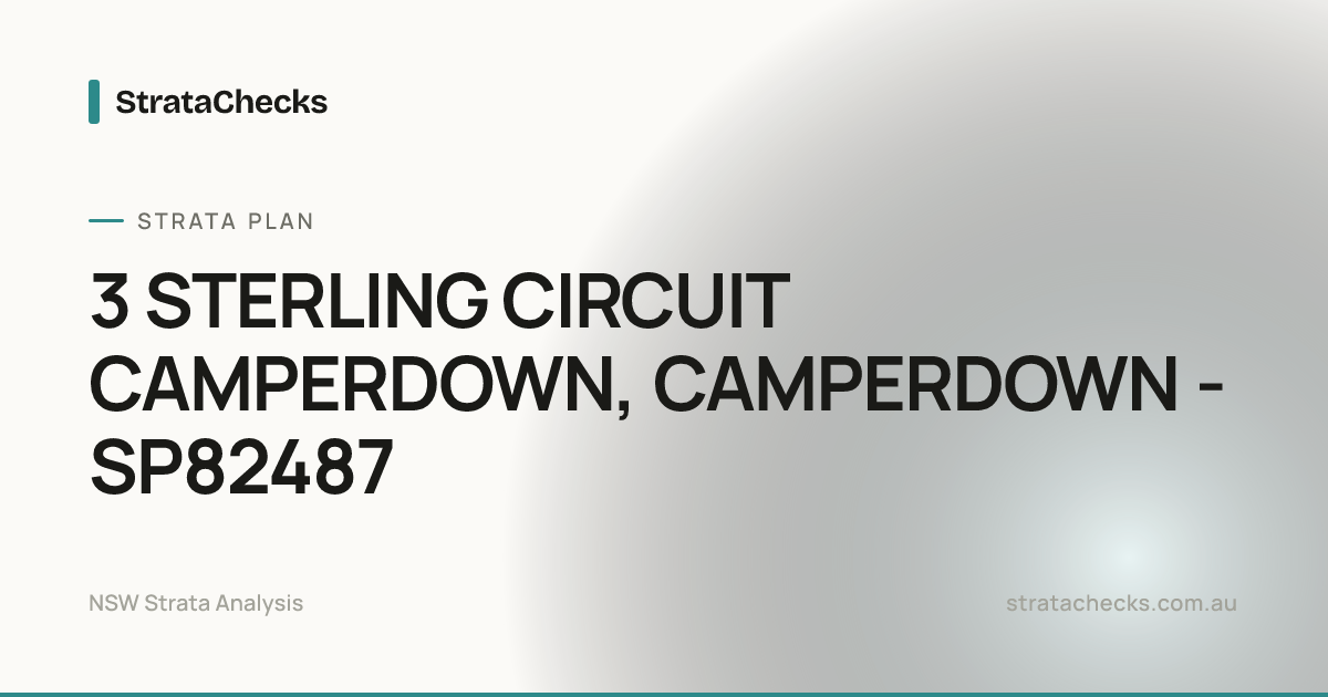 3 STERLING CIRCUIT CAMPERDOWN, CAMPERDOWN - SP82487 Overview