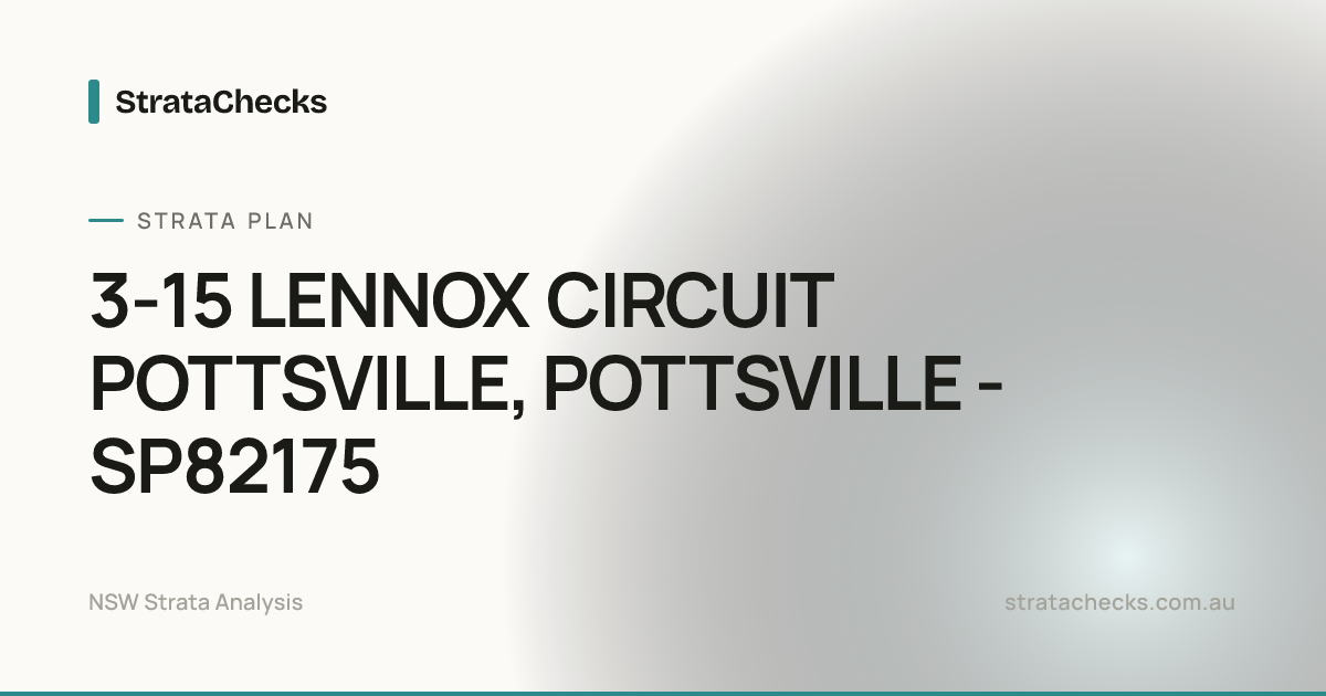3-15 LENNOX CIRCUIT POTTSVILLE, POTTSVILLE - SP82175 Overview